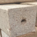 compressed wood block for making pallet foot